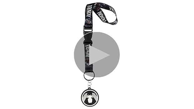 Amazon.com: Bioworld Marvel Venom Wrist Strap Lanyard for Keys
